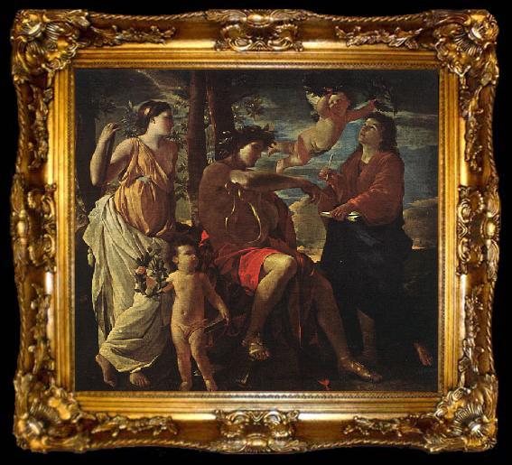 framed  Nicolas Poussin The Inspiration of the Poet, ta009-2